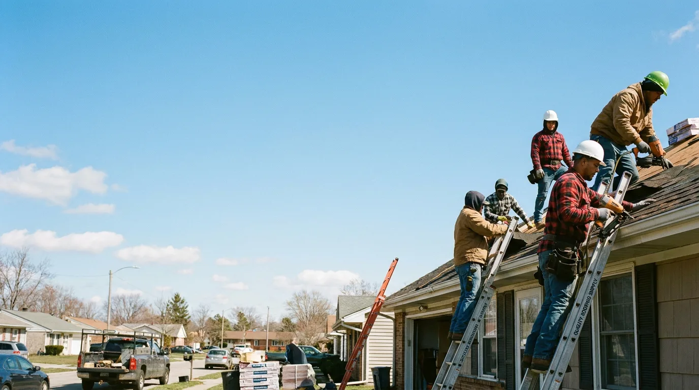 Roofing in Shobonier, IL near me
